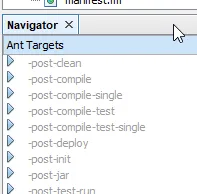 Ant Targets in NetBeans